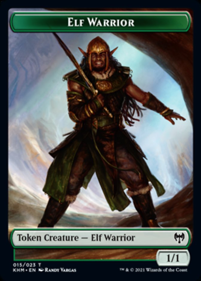Elf Warrior Token [Kaldheim Tokens] | Silver Goblin