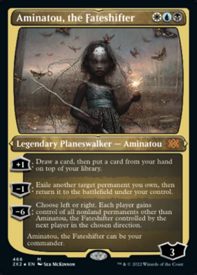 Aminatou, the Fateshifter (Foil Etched) [Double Masters 2022] | Silver Goblin