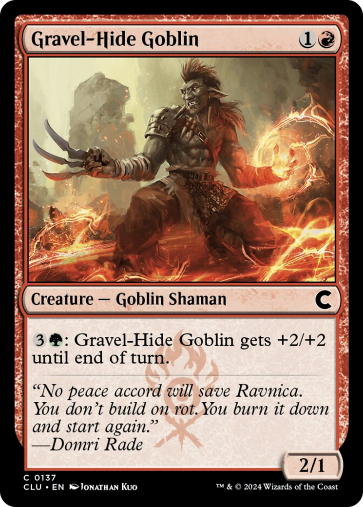 Gravel-Hide Goblin [Ravnica: Clue Edition] | Silver Goblin
