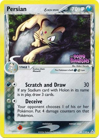 Persian (48/110) (Delta Species) (Stamped) [EX: Holon Phantoms] | Silver Goblin