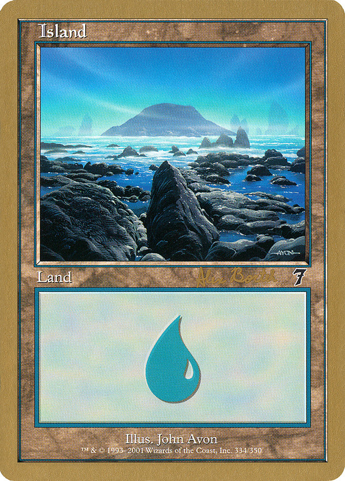 Island (ab334) (Alex Borteh) [World Championship Decks 2001] | Silver Goblin