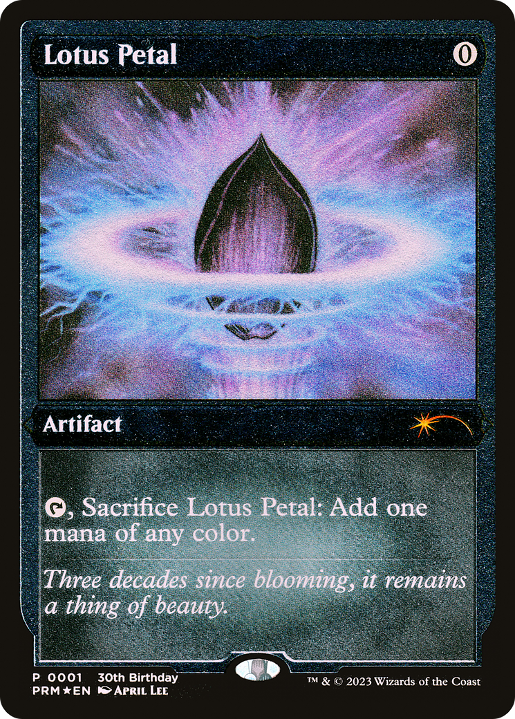 Lotus Petal (Foil Etched) [30th Anniversary Promos] | Silver Goblin