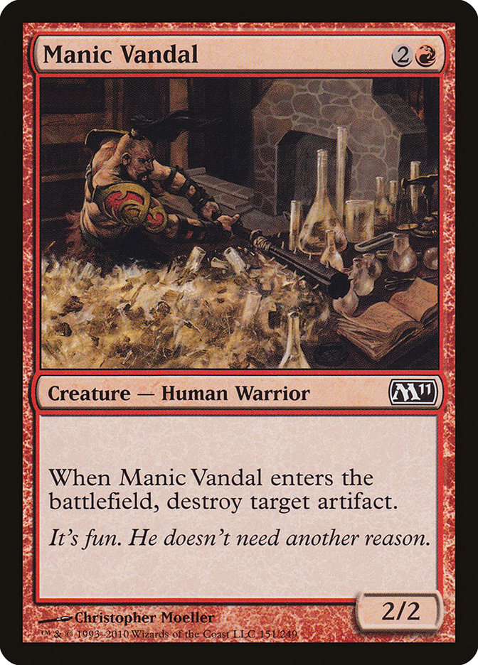 Manic Vandal [Magic 2011] | Silver Goblin