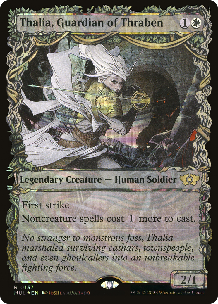 Thalia, Guardian of Thraben (Halo Foil) [Multiverse Legends] | Silver Goblin