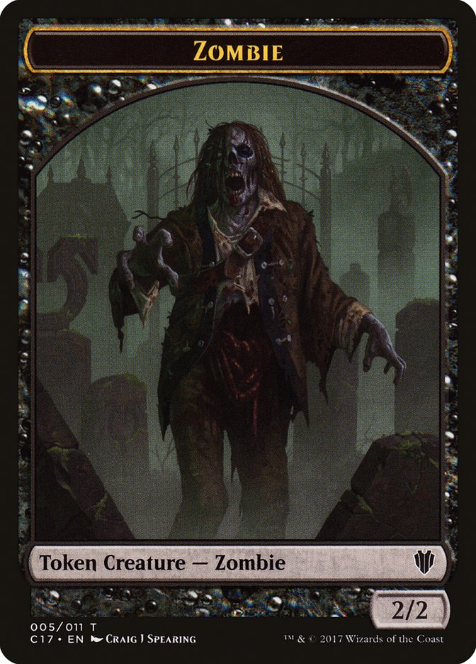 Zombie Token [Commander 2017 Tokens] | Silver Goblin
