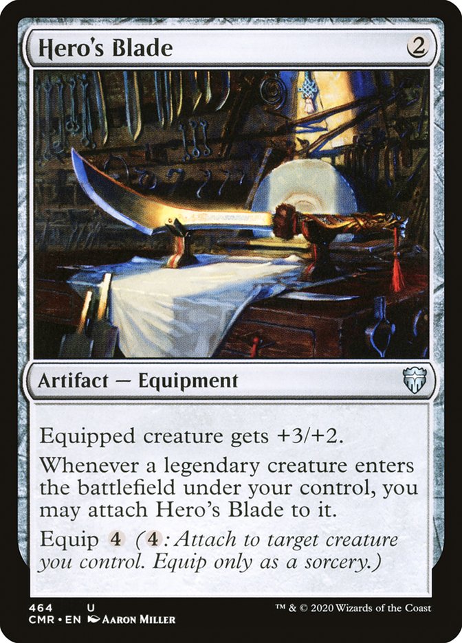 Hero's Blade (464) [Commander Legends] | Silver Goblin