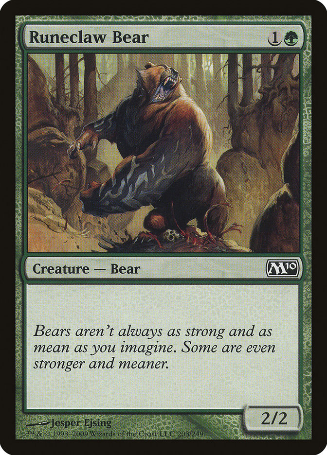 Runeclaw Bear [Magic 2010] | Silver Goblin