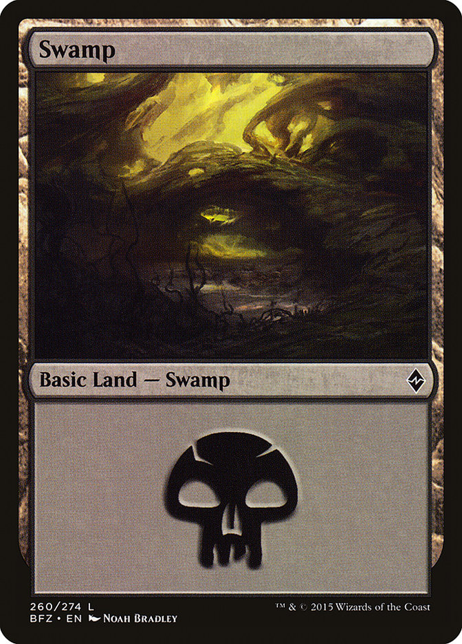 Swamp (260) [Battle for Zendikar] | Silver Goblin