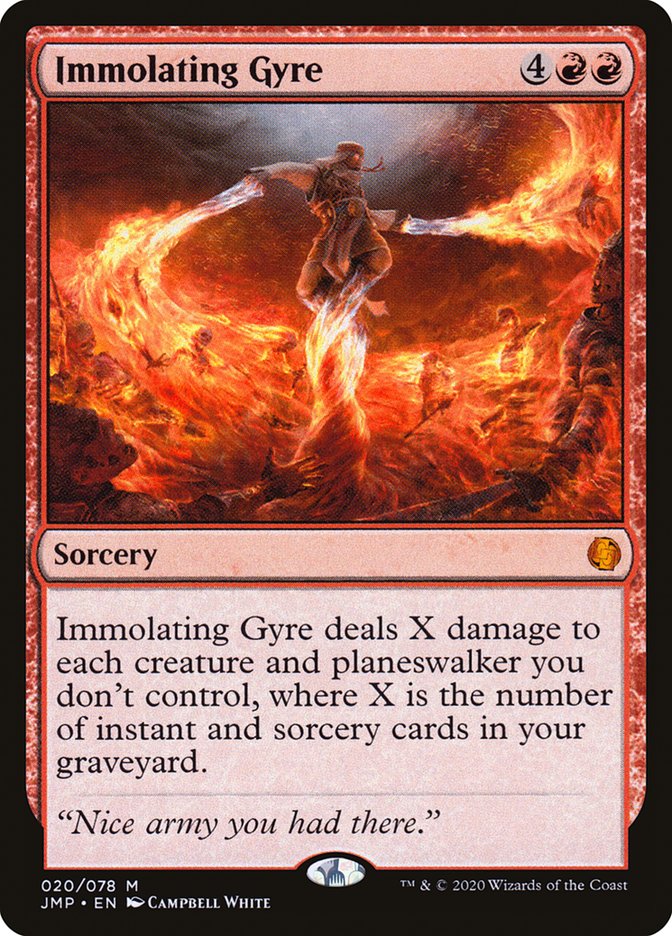 Immolating Gyre [Jumpstart] | Silver Goblin