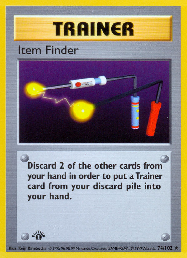 Item Finder (74/102) (Shadowless) [Base Set 1st Edition] | Silver Goblin