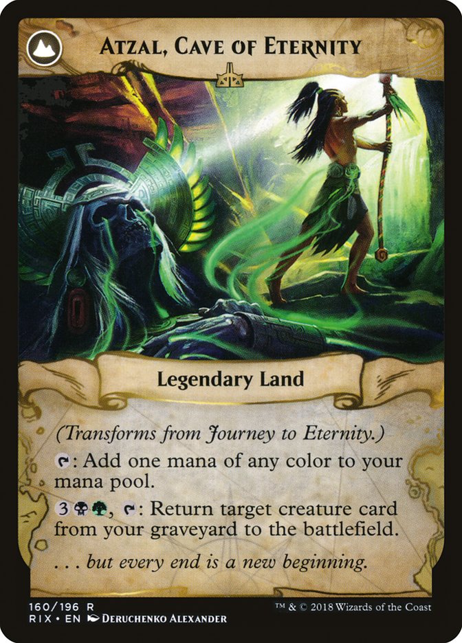 Journey to Eternity // Atzal, Cave of Eternity [Rivals of Ixalan] | Silver Goblin