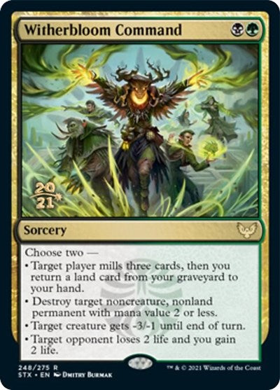 Witherbloom Command [Strixhaven: School of Mages Prerelease Promos] | Silver Goblin