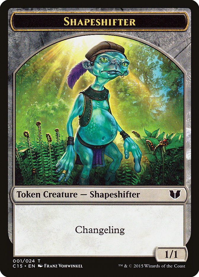 Shapeshifter // Shapeshifter Double-Sided Token [Commander 2015 Tokens] | Silver Goblin