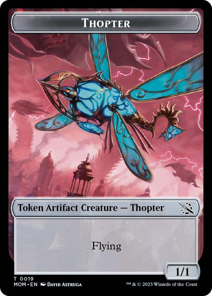Treasure (21) // Thopter Double-Sided Token [March of the Machine Tokens] | Silver Goblin