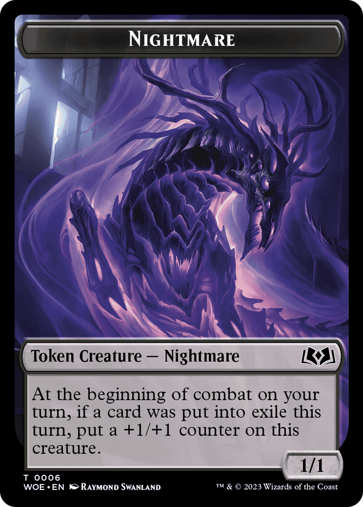 Nightmare Token [Wilds of Eldraine Tokens] | Silver Goblin