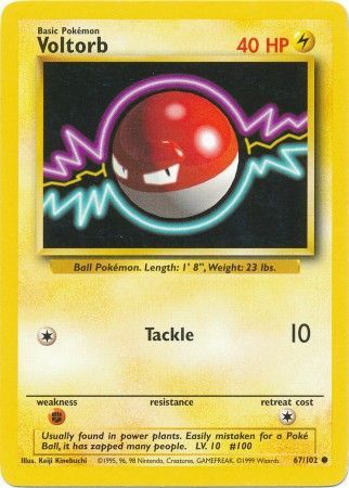 Voltorb (67/102) [Base Set Unlimited] | Silver Goblin