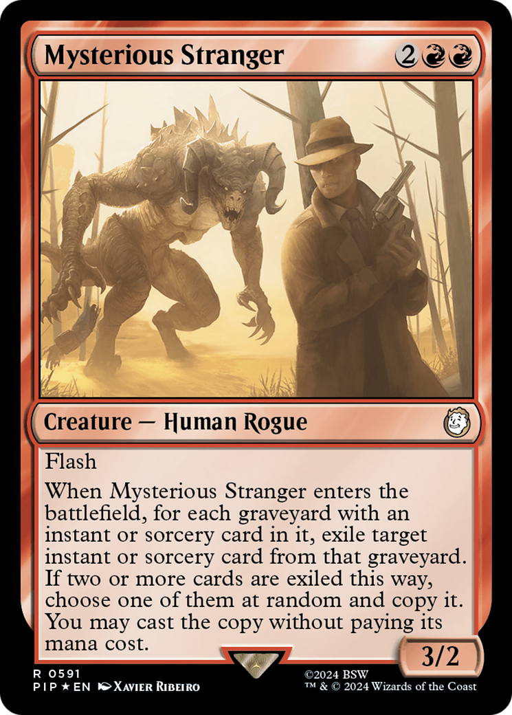 Mysterious Stranger (Surge Foil) [Fallout] | Silver Goblin