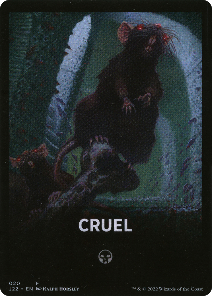 Cruel Theme Card [Jumpstart 2022 Front Cards] | Silver Goblin