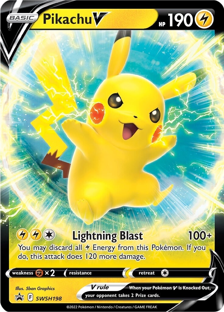 Pikachu V (SWSH198) [Sword & Shield: Black Star Promos] | Silver Goblin