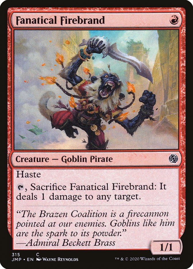 Fanatical Firebrand [Jumpstart] | Silver Goblin