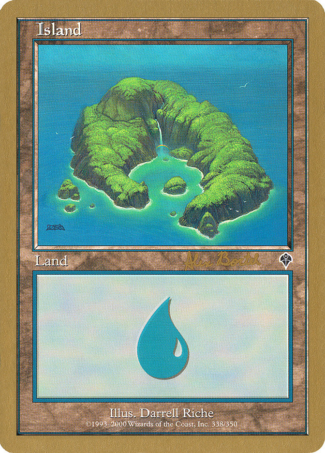 Island (ab338) (Alex Borteh) [World Championship Decks 2001] | Silver Goblin