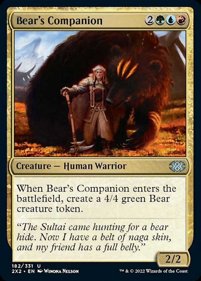 Bear's Companion [Double Masters 2022] | Silver Goblin