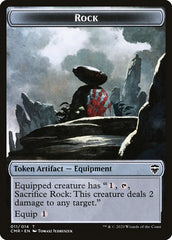 Rock // Treasure Double-Sided Token [Commander Legends Tokens] | Silver Goblin