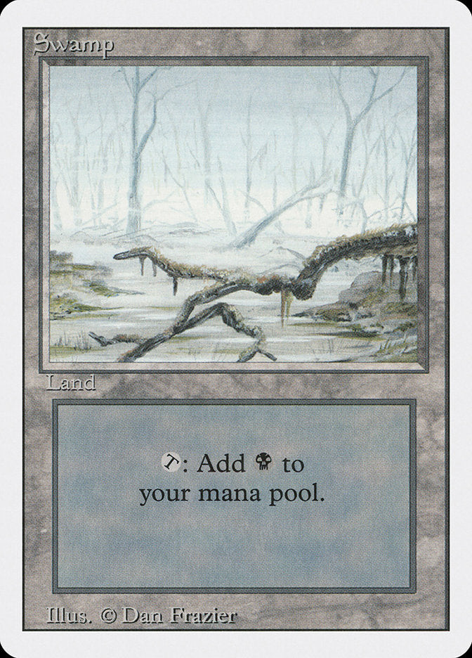 Swamp (White Fog in Trees) [Revised Edition] | Silver Goblin