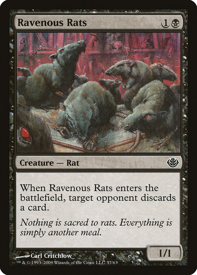 Ravenous Rats [Duel Decks: Garruk vs. Liliana] | Silver Goblin