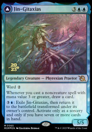 Jin-Gitaxias // The Great Synthesis [March of the Machine Prerelease Promos] | Silver Goblin