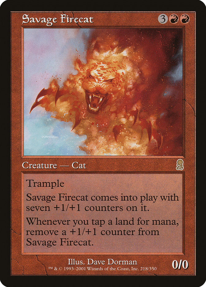 Savage Firecat [Odyssey] | Silver Goblin