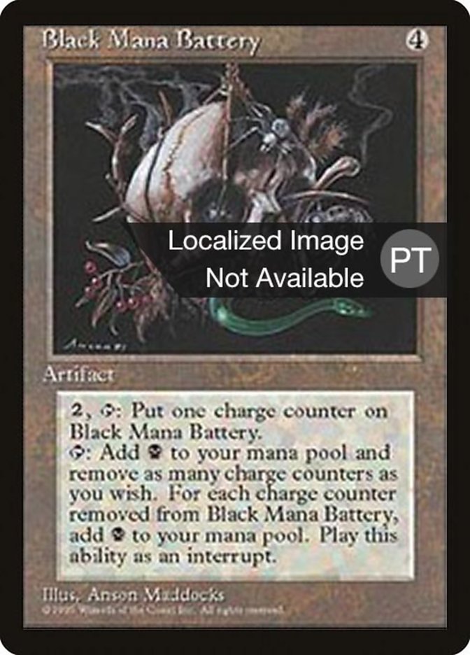Black Mana Battery [Fourth Edition (Foreign Black Border)] | Silver Goblin