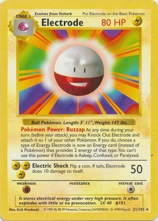 Electrode (21/102) [Base Set Shadowless Unlimited] | Silver Goblin