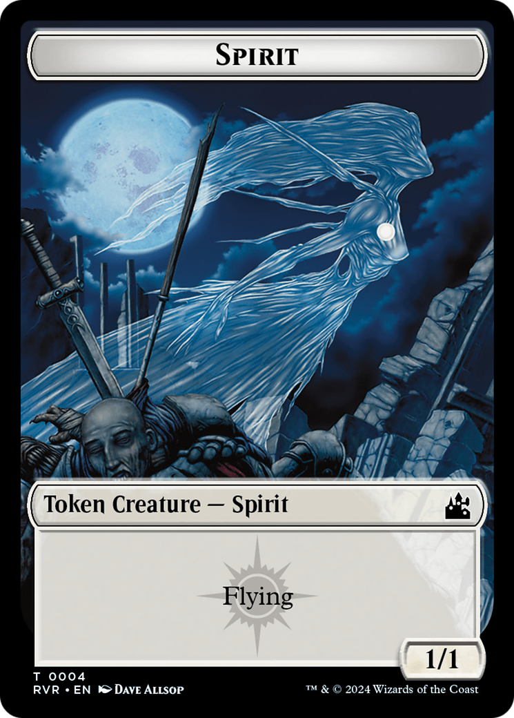 Spirit Token (0004) [Ravnica Remastered Tokens] | Silver Goblin