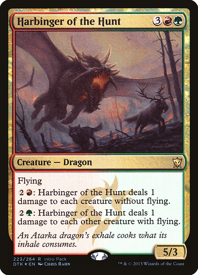 Harbinger of the Hunt (Intro Pack) [Dragons of Tarkir Promos] | Silver Goblin