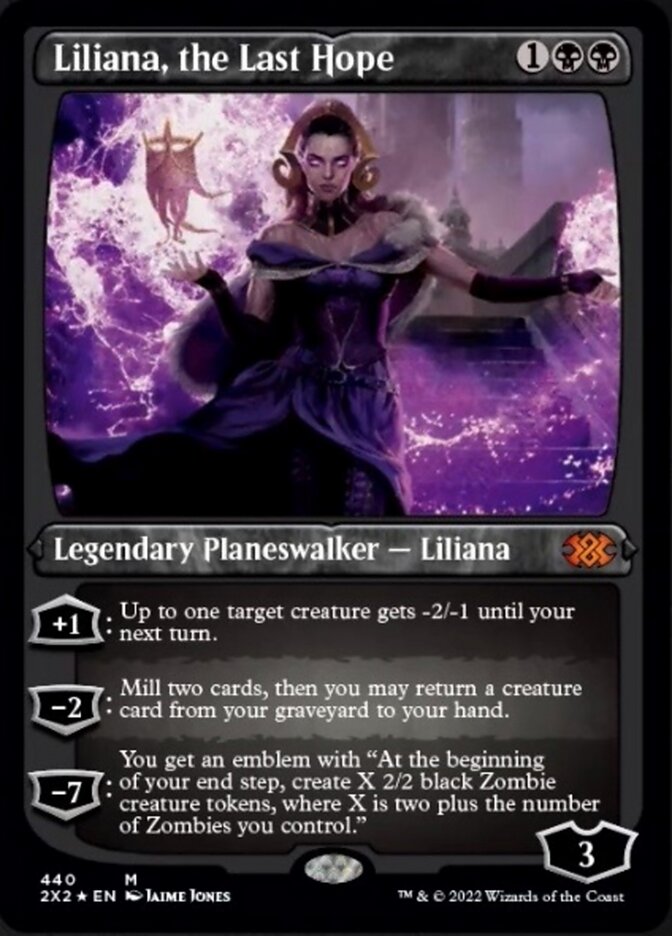 Liliana, the Last Hope (Foil Etched) [Double Masters 2022] | Silver Goblin