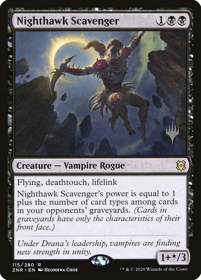 Nighthawk Scavenger (Promo Pack) [Zendikar Rising Promos] | Silver Goblin