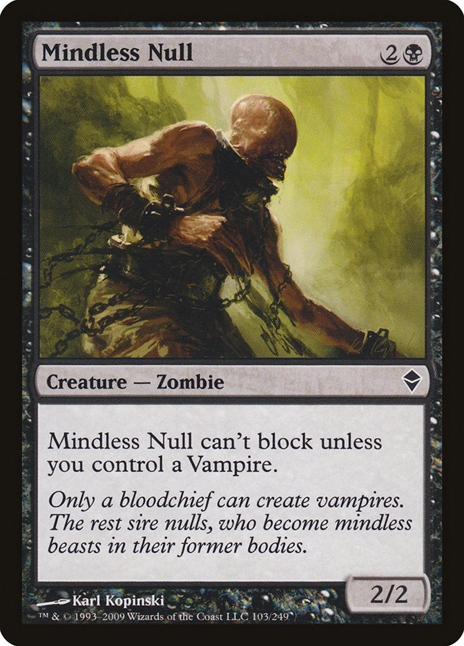 Mindless Null [Zendikar] | Silver Goblin