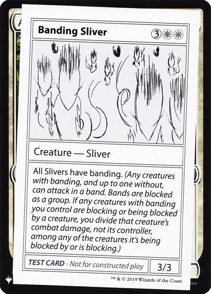 Banding Sliver [Mystery Booster Playtest Cards] | Silver Goblin