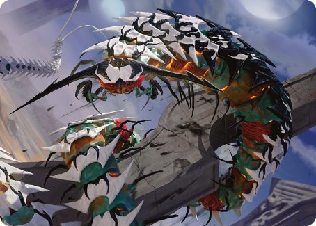Atraxa's Skitterfang Art Card [Phyrexia: All Will Be One Art Series] | Silver Goblin