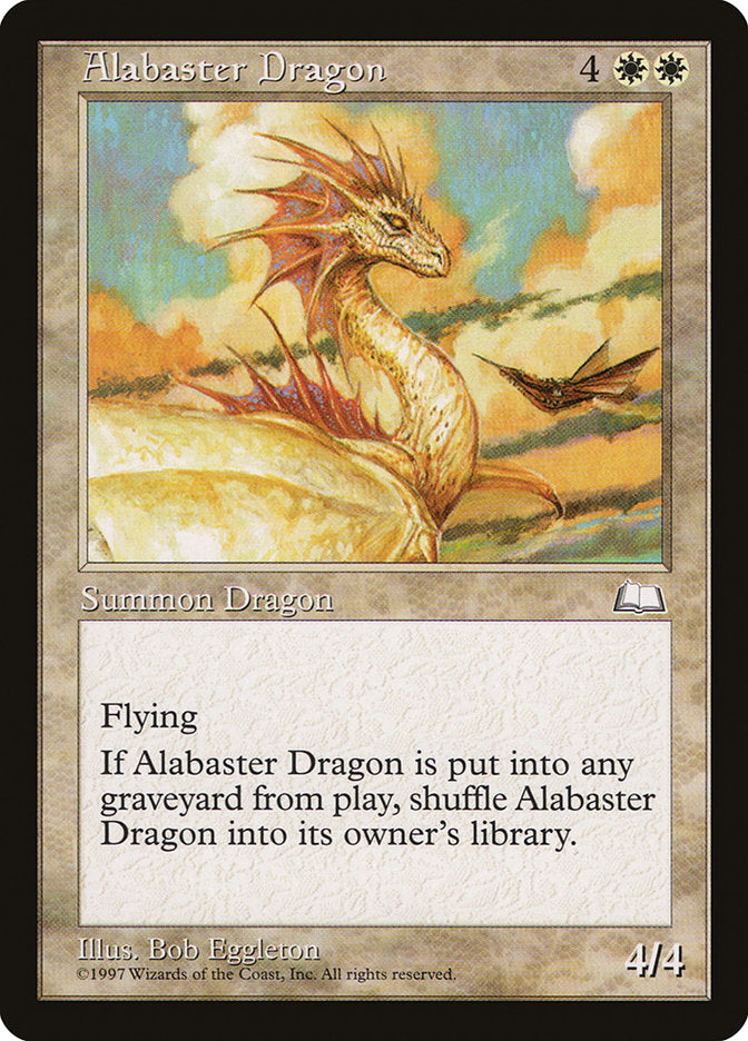 Alabaster Dragon [Weatherlight] | Silver Goblin