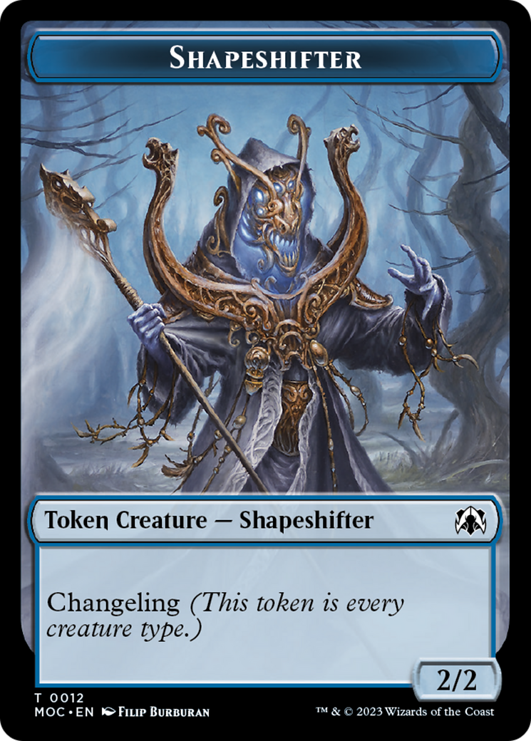 The Monarch // Shapeshifter Double-Sided Token [March of the Machine Commander Tokens] | Silver Goblin