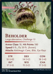 Beholder Art Card [Dungeons & Dragons: Adventures in the Forgotten Realms Art Series] | Silver Goblin