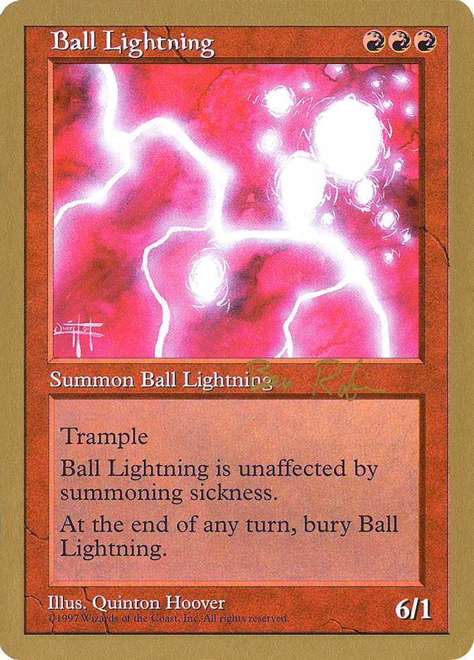 Ball Lightning (Ben Rubin) [World Championship Decks 1998] | Silver Goblin
