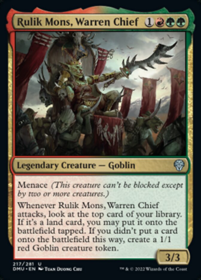 Rulik Mons, Warren Chief [Dominaria United] | Silver Goblin
