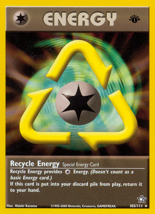 Recycle Energy (105/111) [Neo Genesis 1st Edition] | Silver Goblin