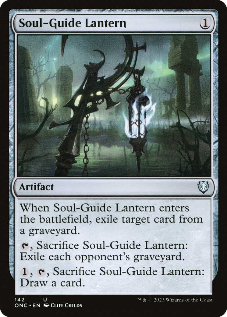 Soul-Guide Lantern [Phyrexia: All Will Be One Commander] | Silver Goblin