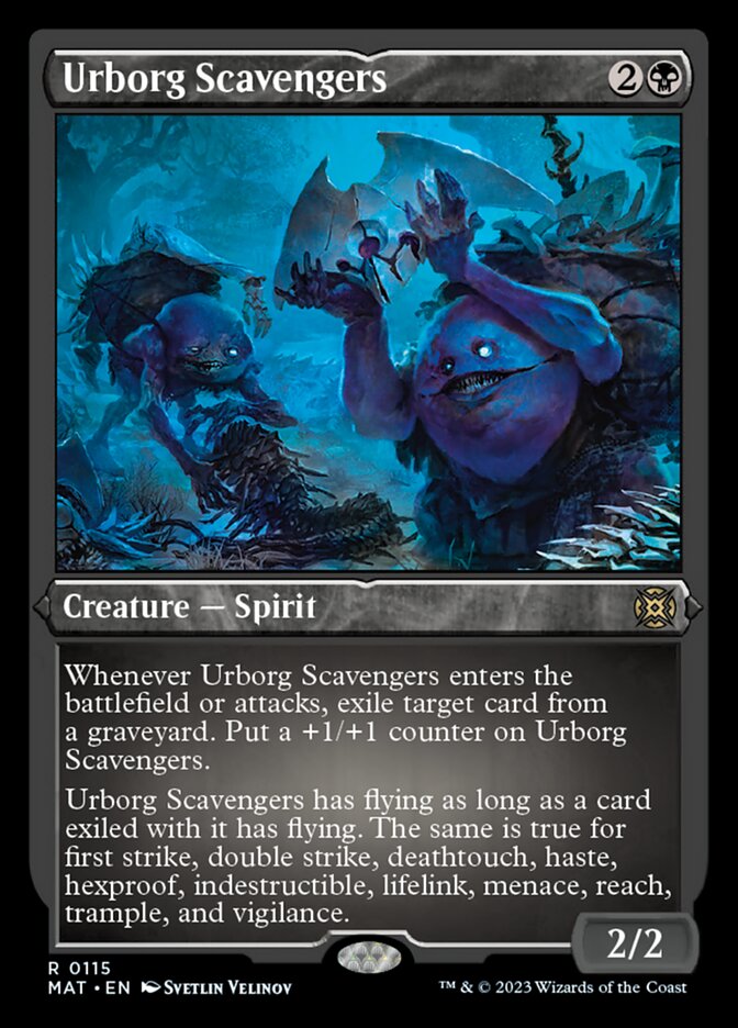 Urborg Scavengers (Foil Etched) [March of the Machine: The Aftermath] | Silver Goblin