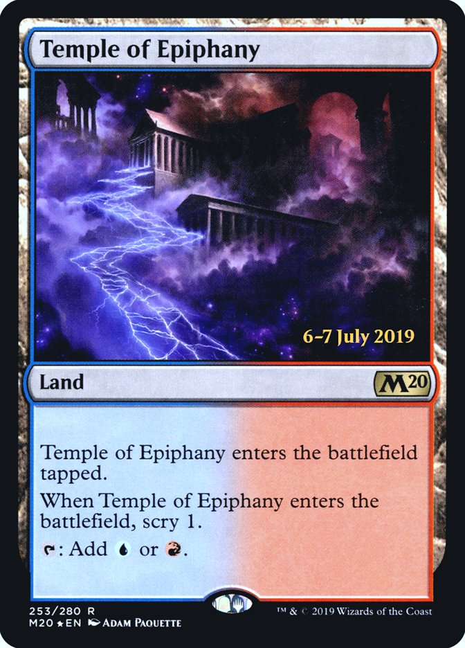 Temple of Epiphany [Core Set 2020 Prerelease Promos] | Silver Goblin