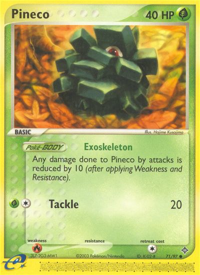 Pineco (71/97) [EX: Dragon] | Silver Goblin